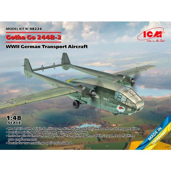 ICM 48224 1/48 WWII German Gotha Go 244B-2 Transport Aircraft