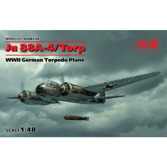 ICM 48236 1/48 WWII German Torpedo Plane Junkers Ju 88A-4/Torp