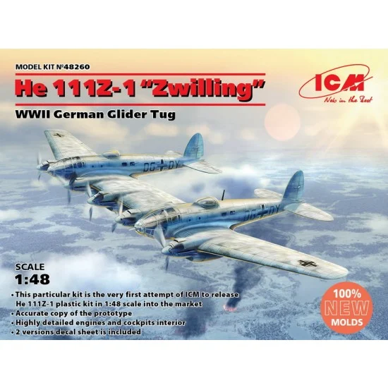 ICM 48260 1/48 WWII German Glider Tug He 111Z-1