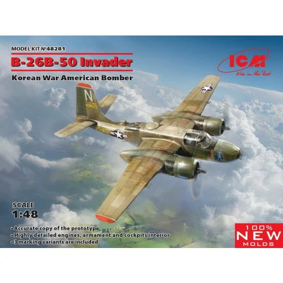ICM 48281 1/48 Korean War US Bomber Douglas B-26B-50 Invader