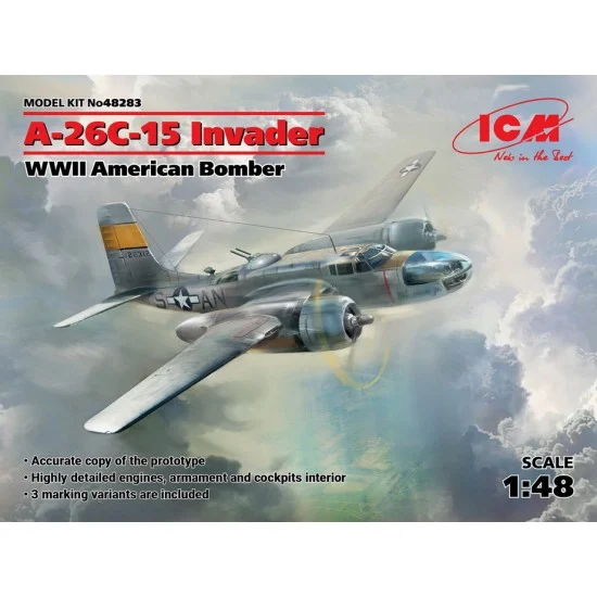 ICM 48283 1/48 WWII US Bomber A-26C-15 Invader