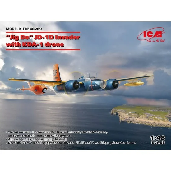 ICM 48289 1/48 JD-1D Invader "Jig Dog" with KDA-1 Drone