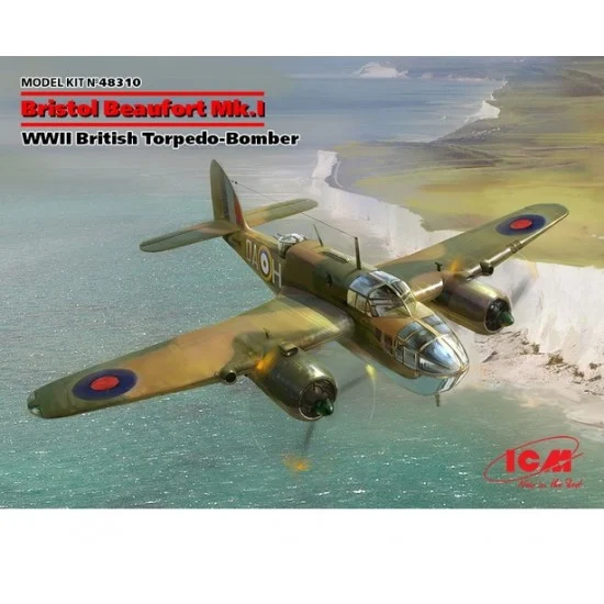ICM 48310 1/48 WWII British Torpedo-Bomber Bristol Beaufort Mk.I
