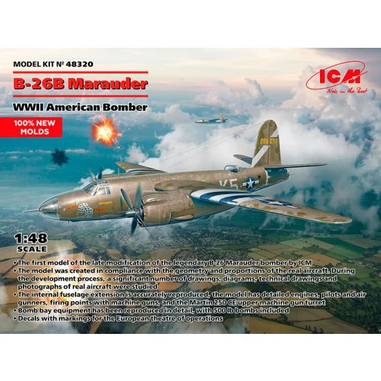 ICM 48320 1/48 WWII US B-26B Marauder Bomber