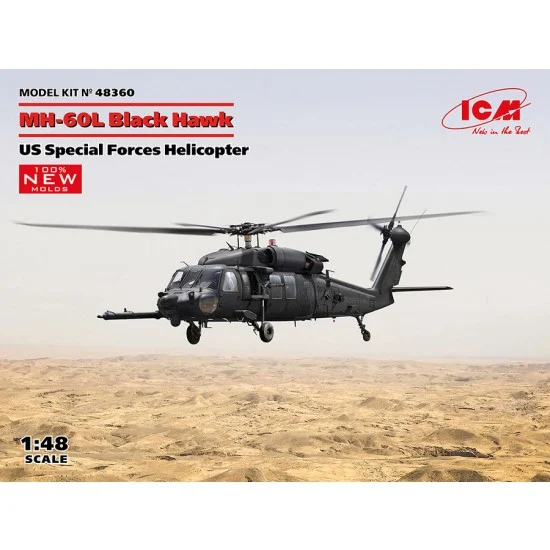 ICM 48360 1/48 US Special Forces MH-60L Black Hawk Helicopter