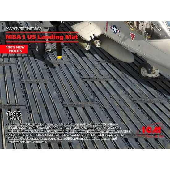 ICM 48410 1/48 M8A1 US Landing Mat - Scenics & Diorama