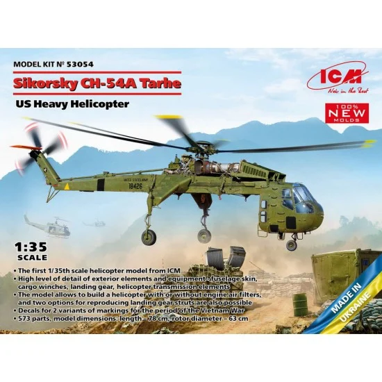 ICM 53054 1/35 US Sikorsky CH-54A Tarhe Heavy Helicopter