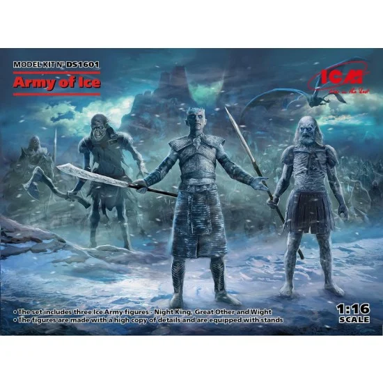 ICM DS1601 1/16 Army of Ice - Night King, Great Other & Wight (3 figures)