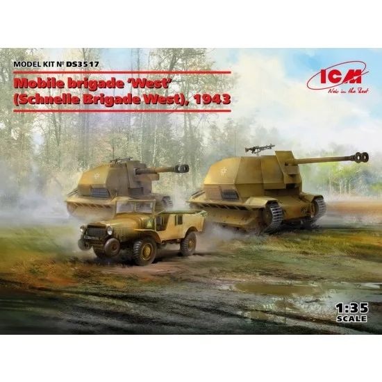 ICM DS3517 1/35 Mobile Brigade "West" Schnelle Brigade West 1943 - Military Vehicles & Tanks