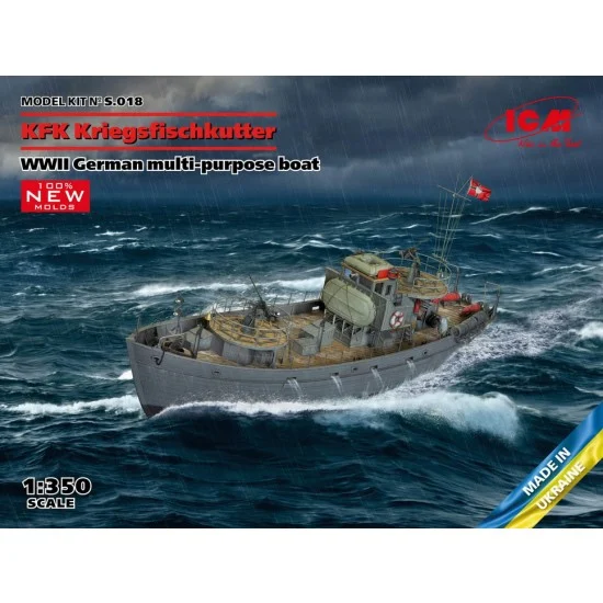 ICM S018 1/350 WWII German KFK Kriegsfischkutter Multi-purpose Boat
