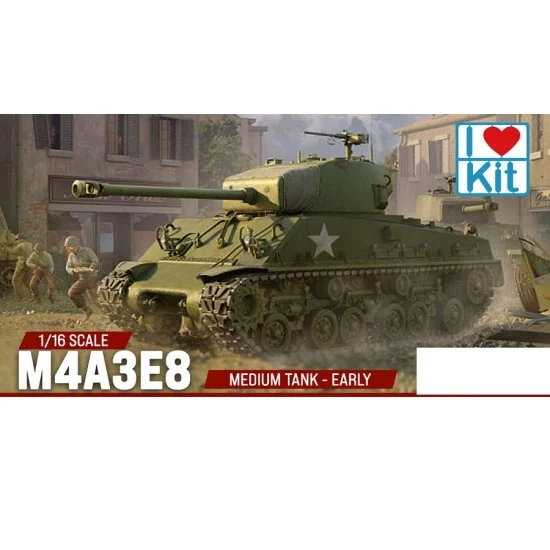 I Love Kit 61619 1/16 Sherman M4A3E8 Early Medium Tank - Military Vehicles & Tanks