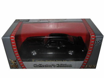 1969 Pontiac Firebird Trans Am Diecast Car Model 1/43 Black Die Cast Car by Road Signature - Pontiac Models