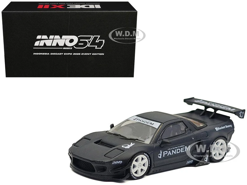 Honda NSX (NA1) RHD (Right Hand Drive) "Pandem Rocket Bunny" Carbon Fiber "Indonesia Diecast Expo 2025 Event Edition" 1/64 Diecast Model Car by Inno Models - Honda Models