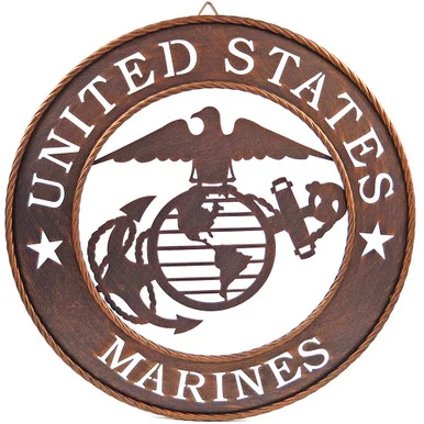 U.S. Marines Metal Sign Iron and Blossom (18104)