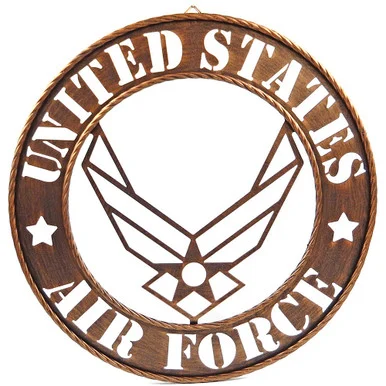 U.S. Air Force Metal Sign Iron and Blossom (18114)