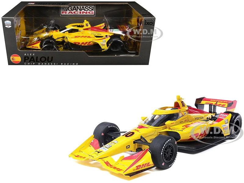 Dallara IndyCar #10 Alex Palou "DHL" Chip Ganassi Racing (Road Course Configuration) "NTT IndyCar Series" (2026) 1/18 Diecast Model Car by IXO Models - Indy Car Models