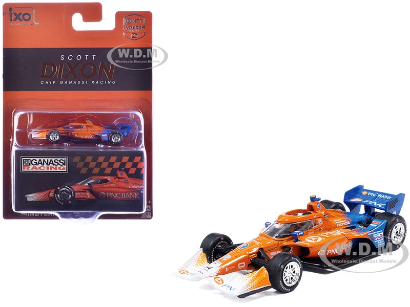 Dallara IndyCar #9 Scott Dixon "PNC Bank" Chip Ganassi Racing (Road Course Configuration) "NTT IndyCar Series" (2026) 1/64 Diecast Model Car by IXO Models - Indy Car Models