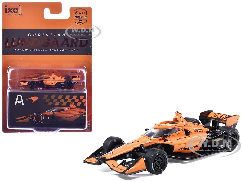 Dallara IndyCar #7 Christian Lundgaard "McLaren" Arrow McLaren IndyCar Team (Road Course Configuration) "NTT IndyCar Series" (2026) 1/64 Diecast Model Car by IXO Models - Indy Car Models