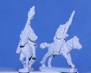 PIG150029 - MOUNTED INDIANS W. LANCES