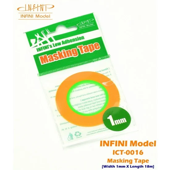 Infini Model ICT0016 Infini Masking Tape (width: 1mm, length: 18m) - Hobby & Model Paints