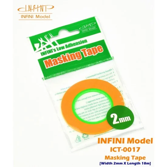 Infini Model ICT0017 Infini Masking Tape (width: 2mm, length: 18m) - Hobby & Model Paints