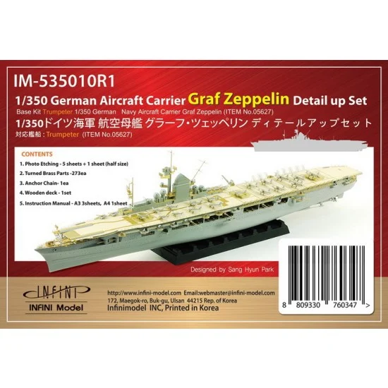 Infini Model IM535010R1 1/350 DKM Graf Zeppelin Detail-up Set for Trumpeter kit #05627
