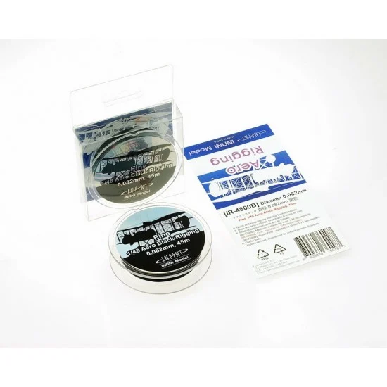 Infini Model IR4800B 1/48 Black Aero Rigging (0.082mm) - Fine (45m / 145ft)
