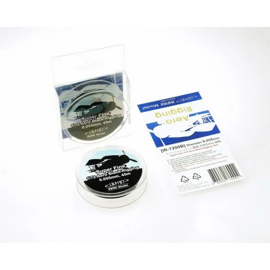 Infini Model IR7200B 1/72 Black Aero Rigging (0.055mm) - Super Fine (45m / 145ft)