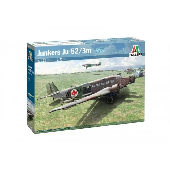 Italeri 102 1/72 Junker Ju-52/3m Transport Aircraft