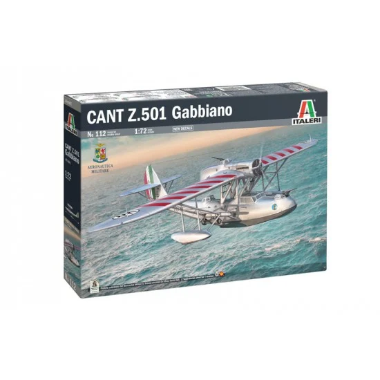 Italeri 112 1/72 CANT Z.501 Gabbiano Bombers and Reconnaissance Aircrafts - Model Planes