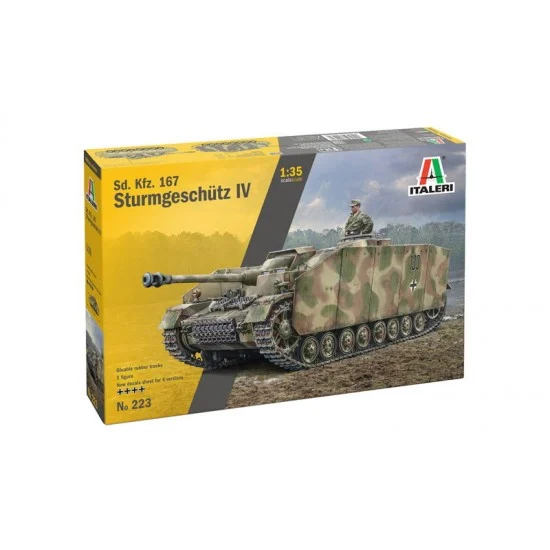 Italeri 223 1/35 SturmGeschutz IV (StuG IV) Assault Gun - Military Vehicles & Tanks