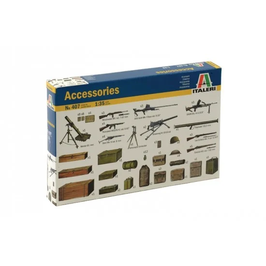 Italeri 407 1/35 WWII Ammunition Accessories - Model Figures
