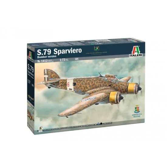 Italeri 1412 1/72 Savoia-Marchetti SM-79 Sparviero Bomber Version