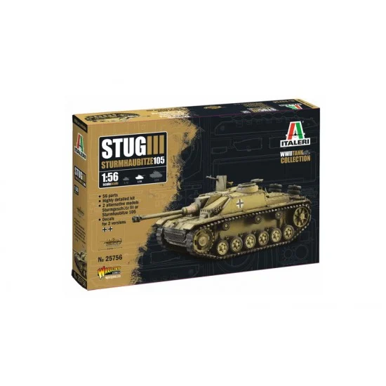 Italeri 25756 1/56 SdKfz.142/1 StuG III Assault Gun - Military Vehicles & Tanks