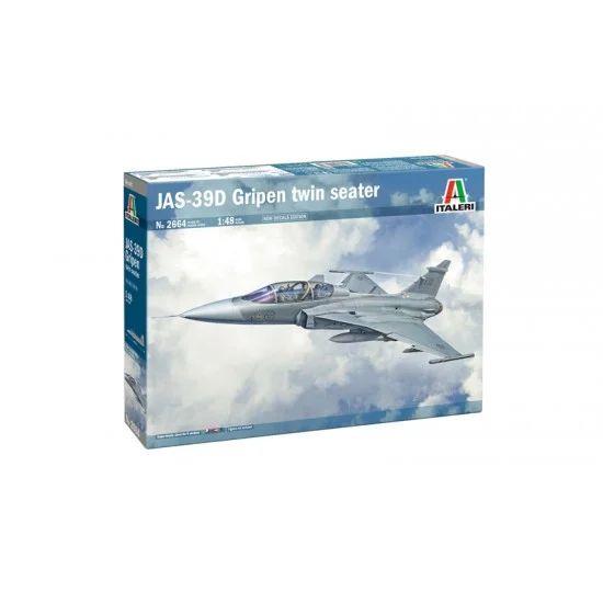 Italeri 2664 1/48 Saab JAS 39D Gripen Twin Seater Fighter - Model Planes