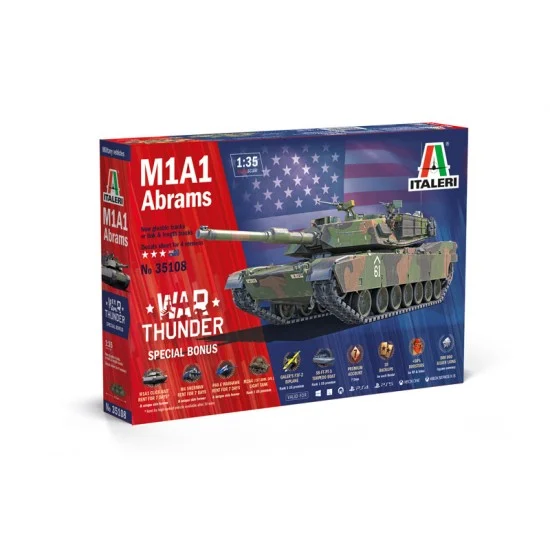 Italeri 35108 1/35 M1A1 Abrams [WAR THUNDER] - Military Vehicles & Tanks