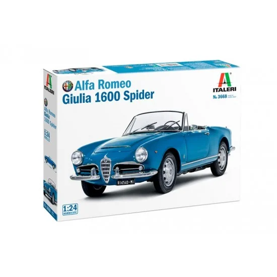 Italeri 3668 1/24 Alfa Romeo Giulia 1600 Spider - Model Cars