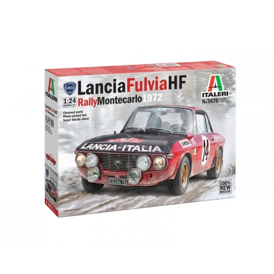 Italeri 3670 1/24 Lancia Fulvia HF Rally Classic and Modern Car - Military Vehicles & Tanks