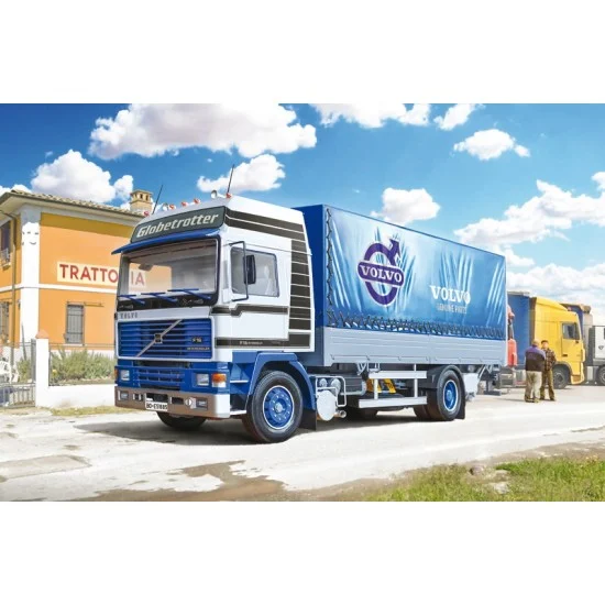 Italeri 3945 1/24 Volvo F16 Globetrotter Canvas with Elevator - Model Cars