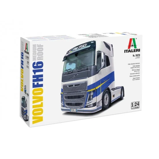 Italeri 3970 1/24 Volvo FH16 Medium Roof Truck - Model Cars