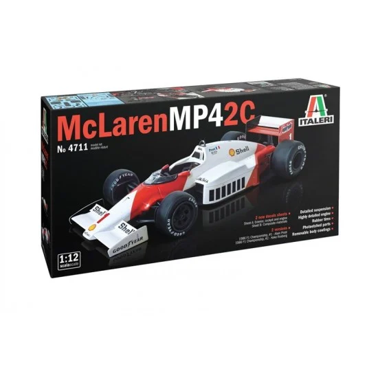 Italeri 4711 1/12 McLaren MP4/2C Prost/Rosberg F1 Racing Car - Model Cars