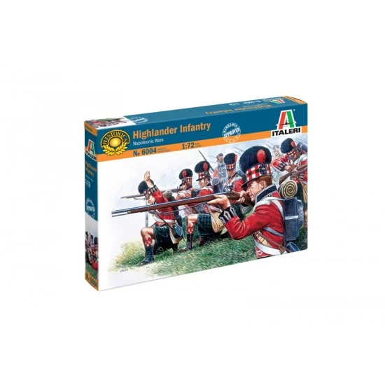 Italeri 6004 1/72 Highlander Infantry in Napoleonic Wars (50 Figures) - Model Figures