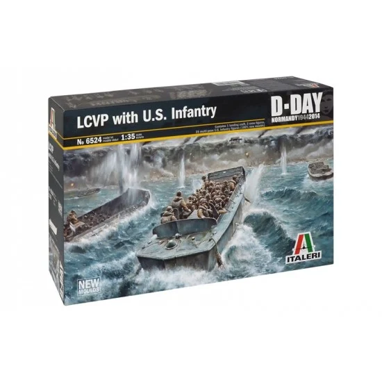 Italeri 6524 1/35 LCVP with US INFANTRY - Military Vehicles & Tanks