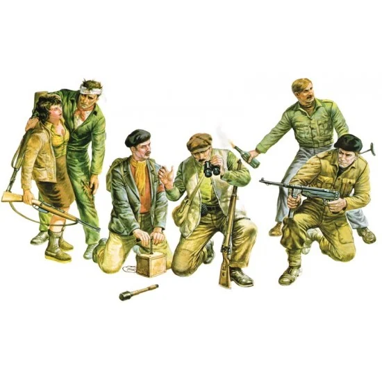 Italeri 6556 1/35 Partisans (ESCI Moulds) - Model Figures