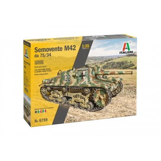 Italeri 6759 1/35 Semovente M42 da 75/34 Upgraded Edition - Military Vehicles & Tanks