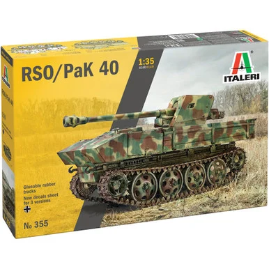 Steyr RSO with Pak 40 Cannon 1/35 Kit Italeri 0355