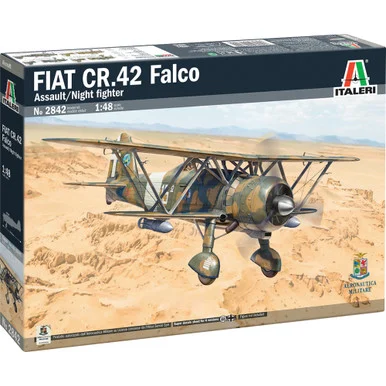 FIAT CR.42 Falco Assault/Night Fighter 1/48 Kit - Italeri