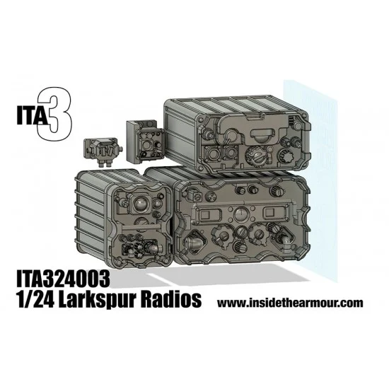 Inside the Armour 324003 1/24 British Military Vehicles Larkspur Radios - Military Vehicles & Tanks