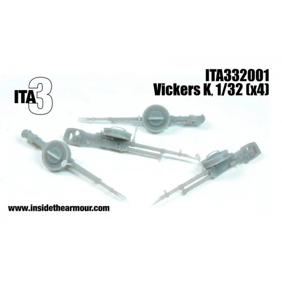 Inside the Armour 332001 1/32 Vickers K MGs (4pcs) - Model Planes