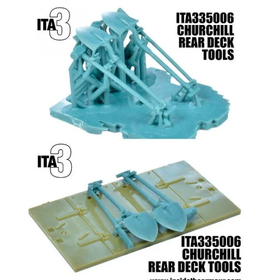 Inside the Armour 335006 1/35 Churchill Rear Deck Tools for AFV Club/Tamiya kits - Military Vehicles & Tanks